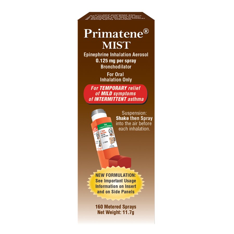 Primatene Mist - Epinephrine en inhalador, 0.125 mg por dosificación