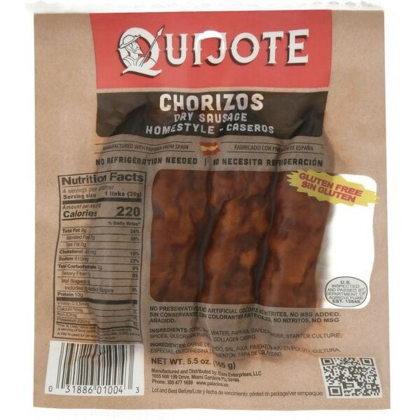 Quijote Homestyle Chorizo, 4 CT, 5.5 OZ