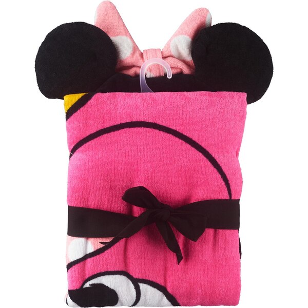 Disney Minnie Mouse Hooded Towel, 22 x 51 in