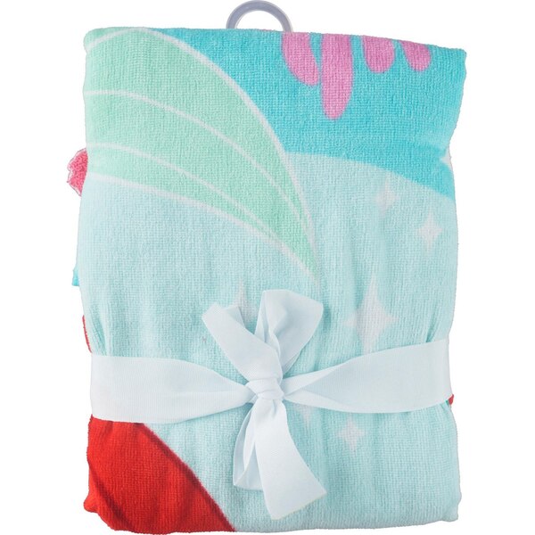 Disney The Little Mermaid Hooded Towel, 22 x 51 in