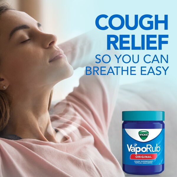 Vicks VapoRub Cough Suppressant Topical Analgesic Ointment