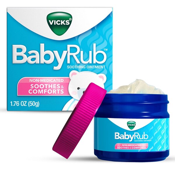 Vicks BabyRub Non-Medicated Soothing Ointment, 1.76 OZ