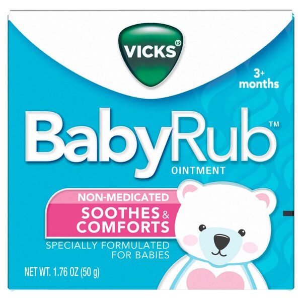 Vicks BabyRub Non-Medicated Soothing Ointment, 1.76 OZ