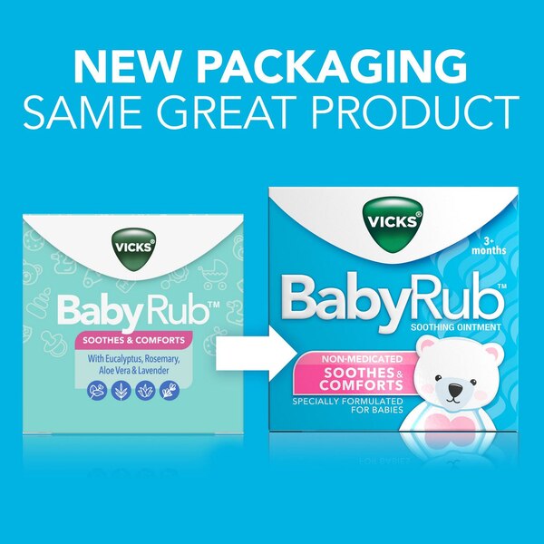 Vicks BabyRub Non-Medicated Soothing Ointment, 1.76 OZ