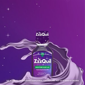 ZzzQuil Nighttime Sleep Aid Liquid, Warming Berry, 24 Ounces, 12 Ounces