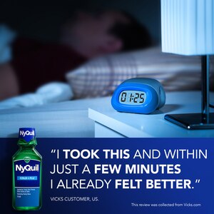 Vicks NyQuil Cold & Flu Relief Liquid, Original Flavor, 12 Fl OZ
