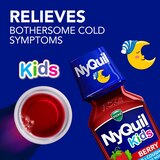 Vicks Children's NyQuil, Nighttime Cold & Cough Multi-Symptom Relief, Berry, 8 FL OZ, thumbnail image