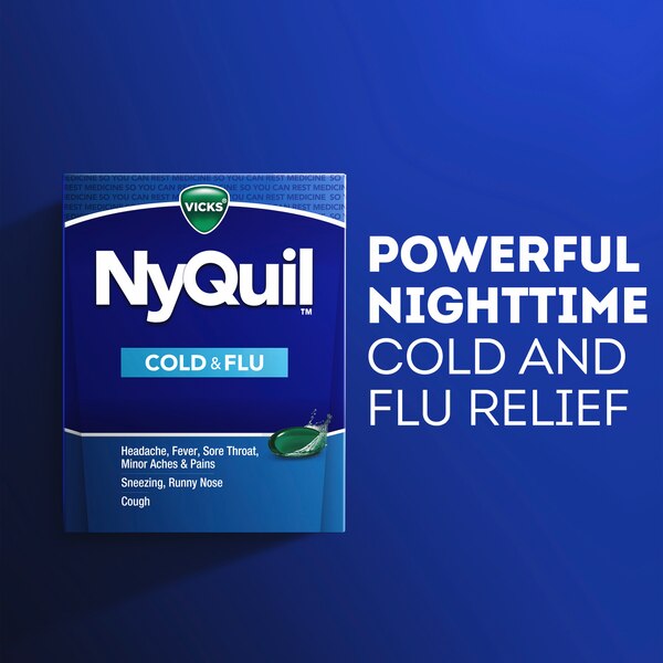 Vicks NyQuil Cold & Flu Relief LiquiCaps, 24 CT
