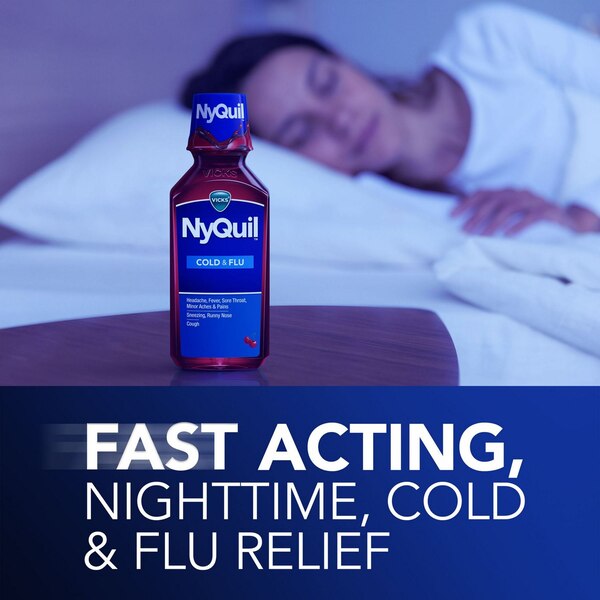 Vicks NyQuil y DayQuil SEVERE - Combo de jarabe para la tos, resfriado y gripe, 2x12 oz líq., alivia el dolor de garganta, fiebre y congestión, día o noche