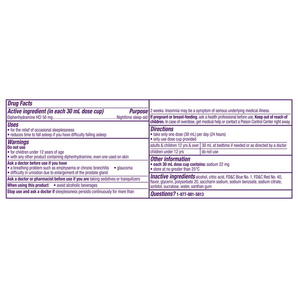 ZzzQuil Nighttime Sleep Aid Liquid, Cherry, 12 FL OZ