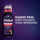 Vicks ZzzQuil Night Pain Liquid, Nighttime Sleep-Aid Pain Reliever, Black Cherry, 2 12 FL OZ, thumbnail image