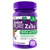 ZzzQuil PURE Zzzs Triple Action, 6mg Melatonin Gummies, 60 CT, thumbnail image