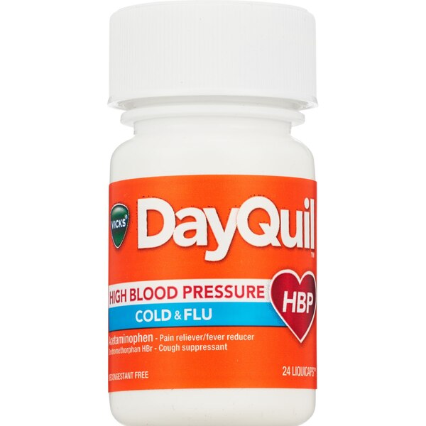 Vicks DayQuil & NyQuil Cold & Flu Liquicaps Combo Pack for High Blood Pressure, 48 CT