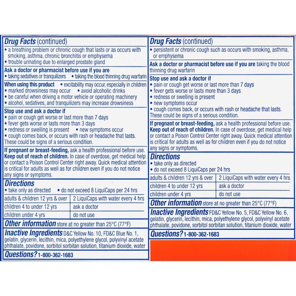 Vicks DayQuil & NyQuil Cold & Flu Liquicaps Combo Pack for High Blood Pressure, 48 CT