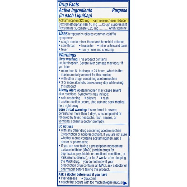 Vicks DayQuil & NyQuil Cold & Flu Liquicaps Combo Pack for High Blood Pressure, 48 CT