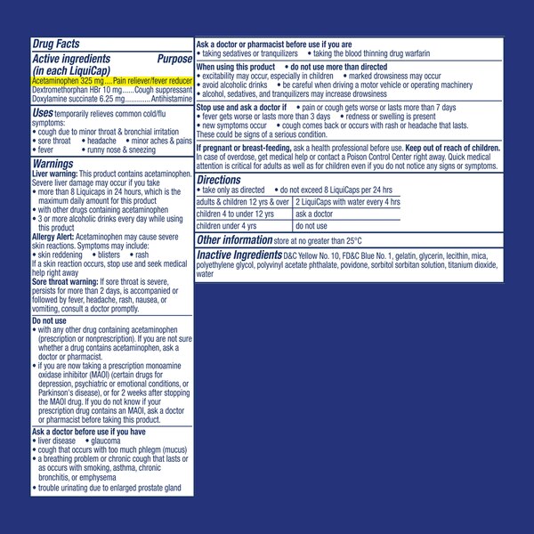 NyQuil Ultra Concentrated Cold and Flu LiquiCaps, 48 CT
