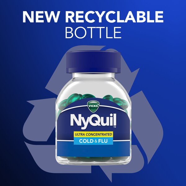 NyQuil Ultra Concentrated Cold and Flu LiquiCaps, 48 CT