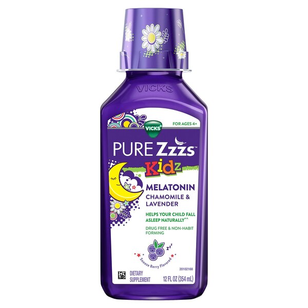 PURE ZZZS KIDZ MELATONIN CHAMOMILE & LAVENDER BERRY LIQUID