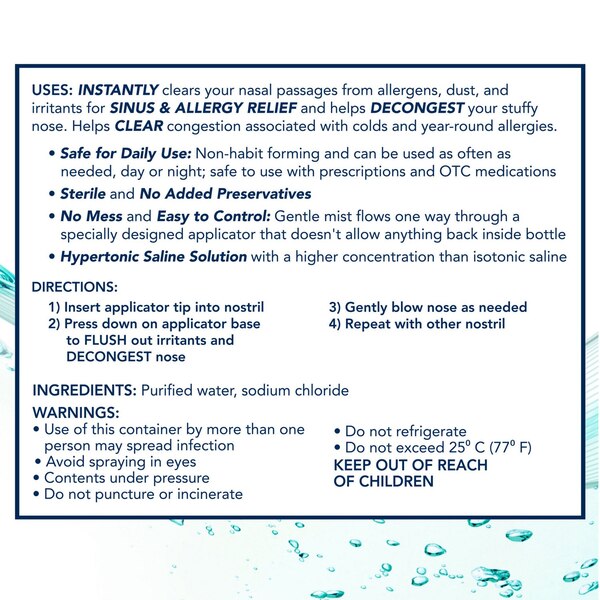 Vicks Sinex Extra Strength Saline Spray, 5 OZ