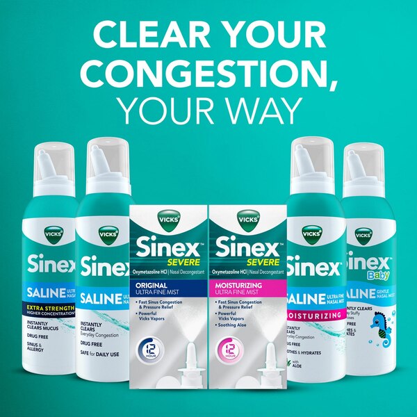 Vicks Sinex Extra Strength Saline Spray, 5 OZ