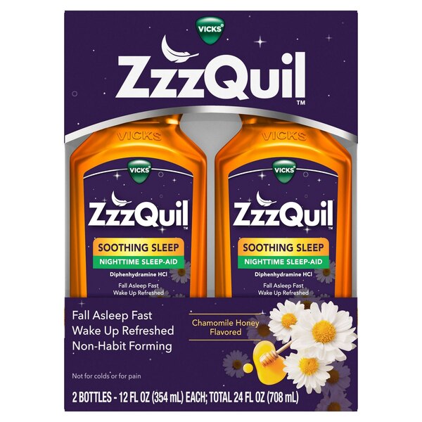 ZzzQuil Soothing Sleep Nighttime Sleep-Aid, 24 FL OZ