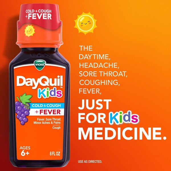 Vicks DayQuil Kids Grape, 8 OZ