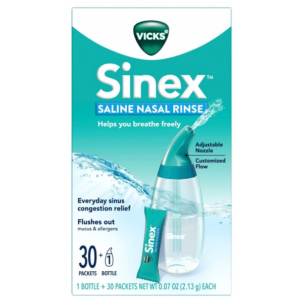 Sinex Saline Rinse Kit, 30 CT