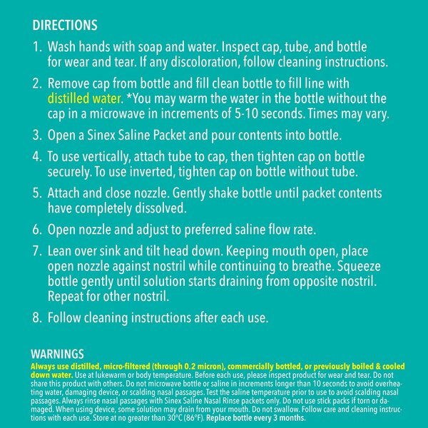 Sinex Saline Rinse Kit, 30 CT
