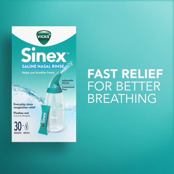 Sinex Saline Rinse Kit, 30 CT