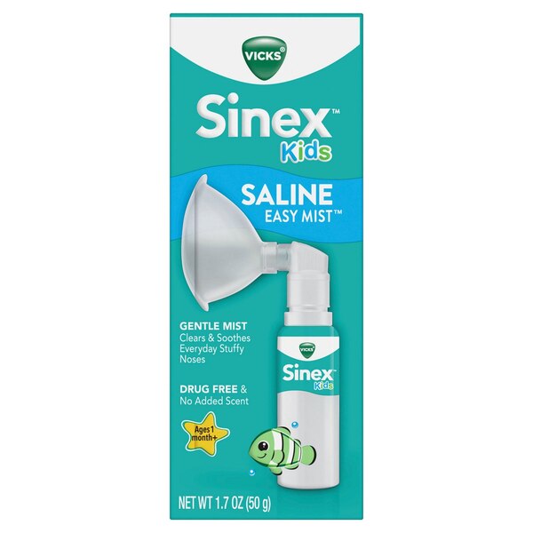 Vicks Sinex Kids Saline Easy Mist Kit, 1.7 OZ