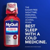 Vicks DayQuil & NyQuil Cold & Flu Sugar Free Relief Liquid Combo for Diabetics, 2 x 12 OZ, thumbnail image