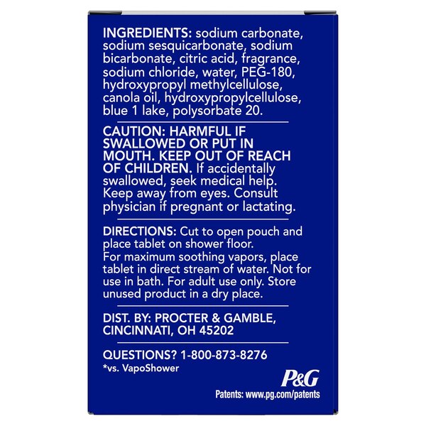 Vicks VapoShower Max Shower Tablets, 4 CT