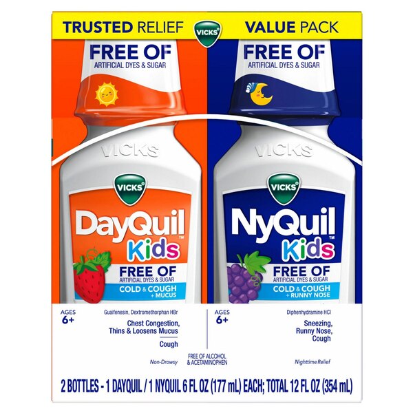 Vicks Dayquil/Nyquil Kids Combo Pack, 6 OZ, 4 CT