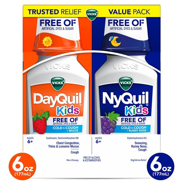 Vicks Dayquil/Nyquil Kids Combo Pack, 6 OZ, 4 CT