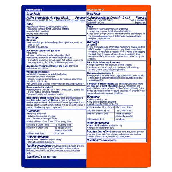 Vicks Dayquil/Nyquil Kids Combo Pack, 6 OZ, 4 CT