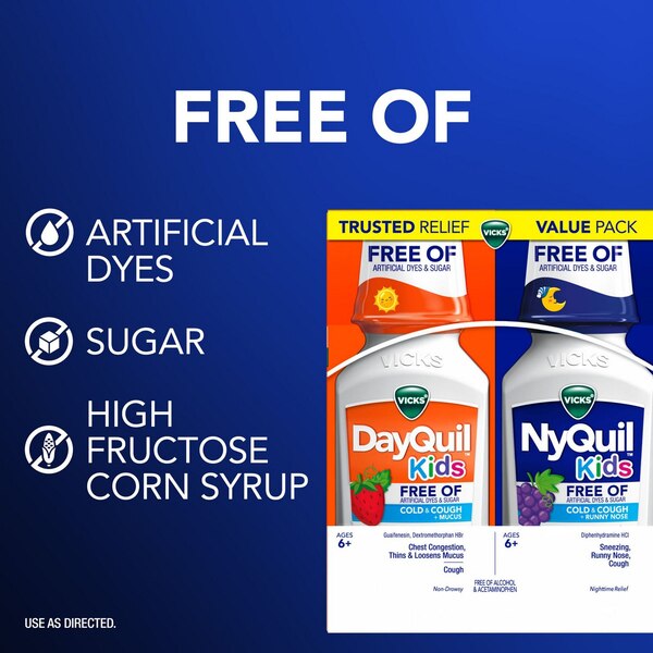Vicks Dayquil/Nyquil Kids Combo Pack, 6 OZ, 4 CT