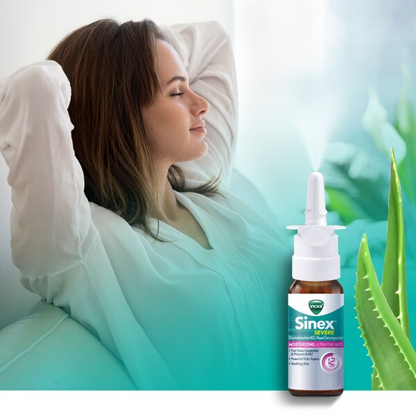 Sinex Severe Moisturizing Ultra Fine Mist, 1 OZ, Twin Pack