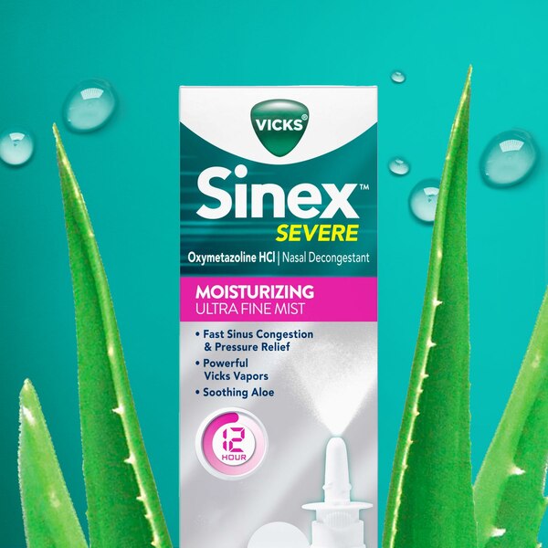 Sinex Severe Moisturizing Ultra Fine Mist, 1 OZ, Twin Pack
