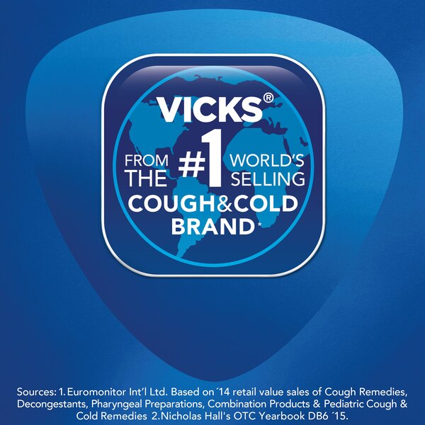 Vicks NyQuil - Jarabe para síntomas graves de resfriado y gripe, de uso nocturno, con sabor
