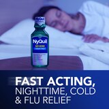 Vicks NyQuil Severe Cough Cold and Flu Nighttime Relief Liquid, 12 OZ, thumbnail image