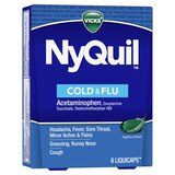 Vicks NyQuil Cold & Flu Liquicaps, 8 CT, thumbnail image 1 of 1