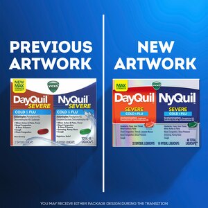 DayQuil and NyQuil SEVERE Cold and Flu Relief LiquiCaps Combo Pack, 24 CT