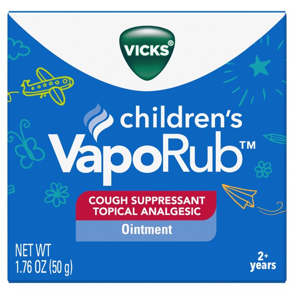 Vicks Children's VapoRub Cough Suppressant Ointment, 1.76 OZ