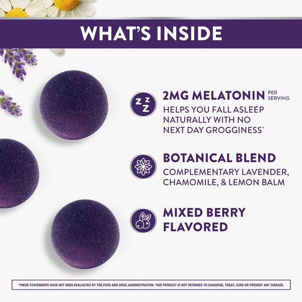 Pure Zzzs Melatonin + Chamomile & Lavender Gummies
