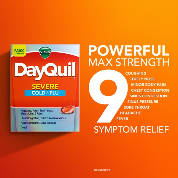 Vicks DayQuil Severe Cold & Flu LiquiCaps, 24 CT