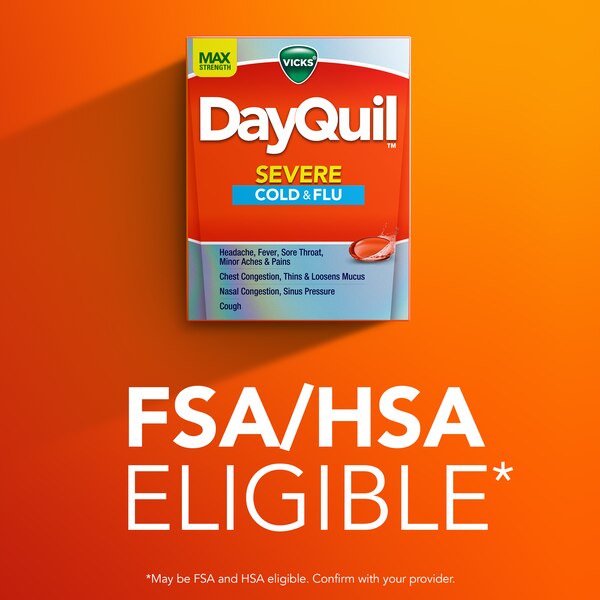 Vicks DayQuil Severe Cold & Flu LiquiCaps, 24 CT