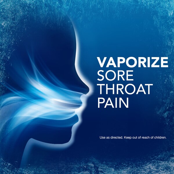 Vicks VapoCOOL Severe Sore Throat Medicated Drops, Winterfrost, 45 CT
