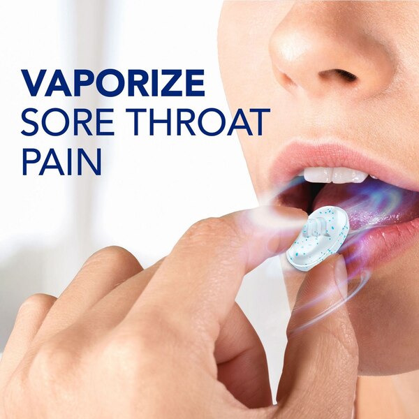 Vicks VapoCOOL Severe Sore Throat Medicated Drops, Winterfrost, 45 CT