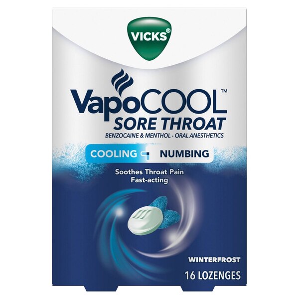 Vicks VapoCool Sore Throat Lozenges, 16 CT