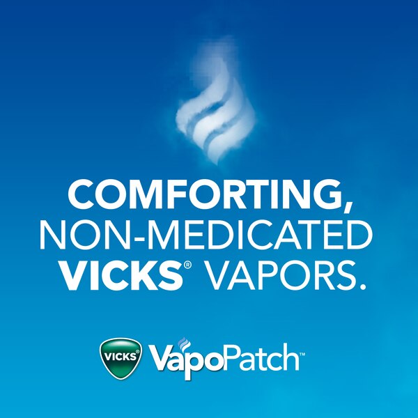 Vicks VapoPatch Soothing Vapor Chest Patches, 5 CT